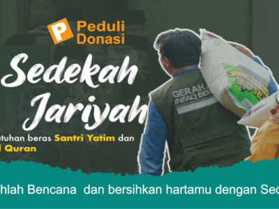 Bantu Kebutuhan Beras Santri